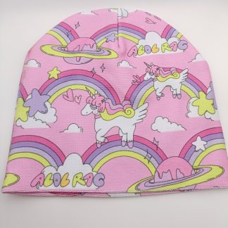 ACDC Rag Pink Rainbow Unicorn Beanie Hat