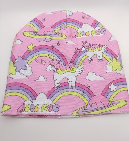 ACDC Rag Pink Rainbow Unicorn Beanie Hat
