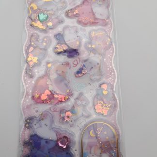 Goodnight Bunny Water Filled Stickers