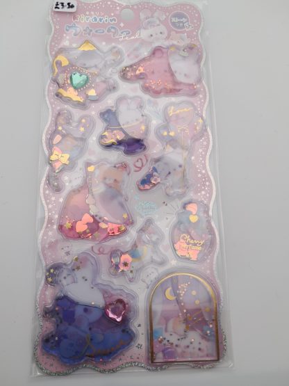 Goodnight Bunny Water Filled Stickers