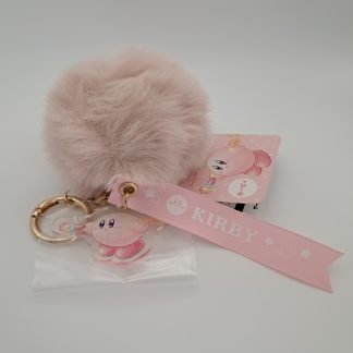 Kirby Fluffy Ball Keyring