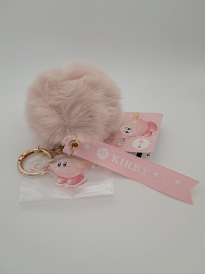 Kirby Fluffy Ball Keyring
