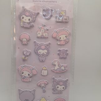 Kuromi & My Melody Marshmallow Stickers