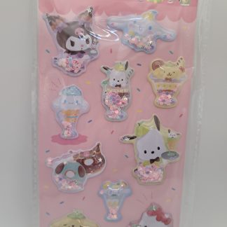 Sanrio Glitter Filled Shaker Stickers