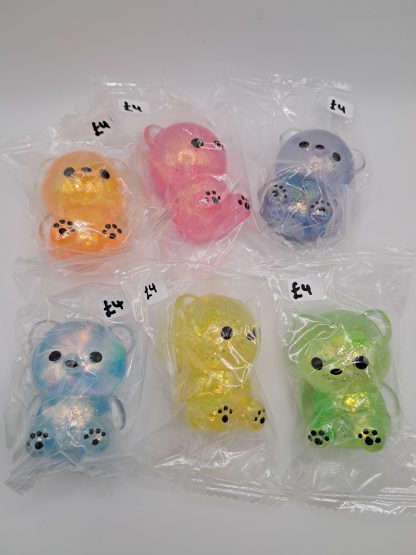 Mini Glitter Squishy Bear Toy