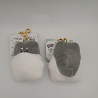 Grey & White Shiba Inu Keychain Plush