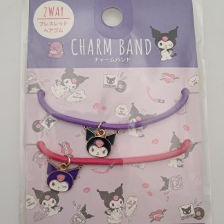 Kuromi Hair Charm Tie Set