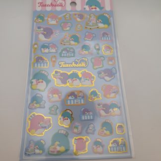 Tuxedo Sam Golden Fancy Shop Stickers